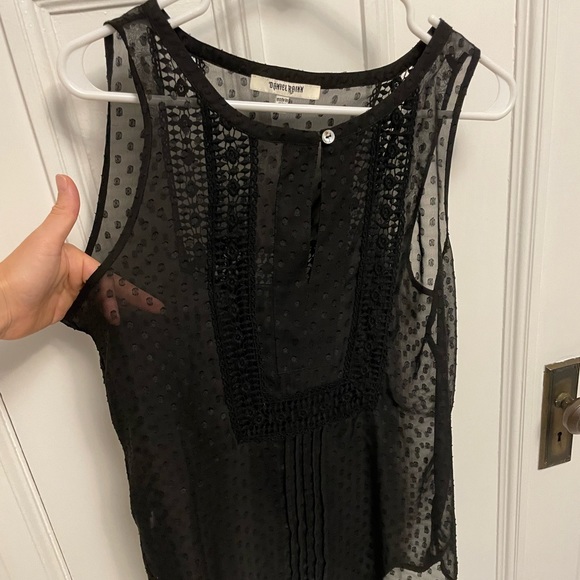 Black shear Daniel Rain blouse - Picture 2 of 4